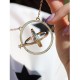 Alloy Sand Clock Pendant Necklace