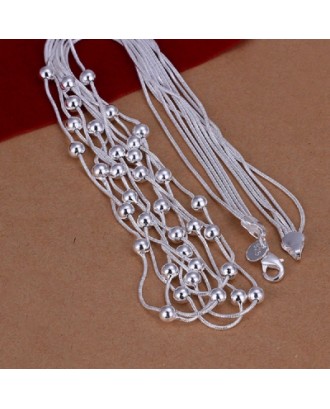 Fashion Jewelry Simple Ball Pendant Fashion Snake Necklace