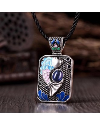 N010-A Ladies Carp Pattern National Style Necklace