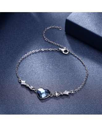 S925 Heart Sterling Silver Bracelet