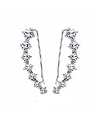 Female Fashion Minimalist Luxury Diamond Earrings