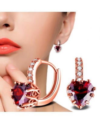 Earring of The Heart of Hhe Peach Gift Birthday