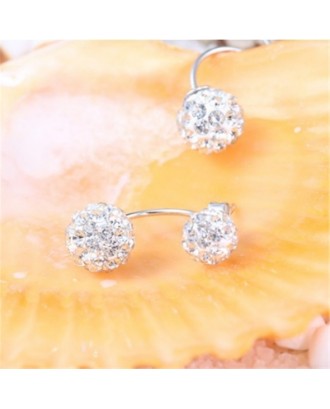 Female Fashion Minimalist Princess Diamond Earrings