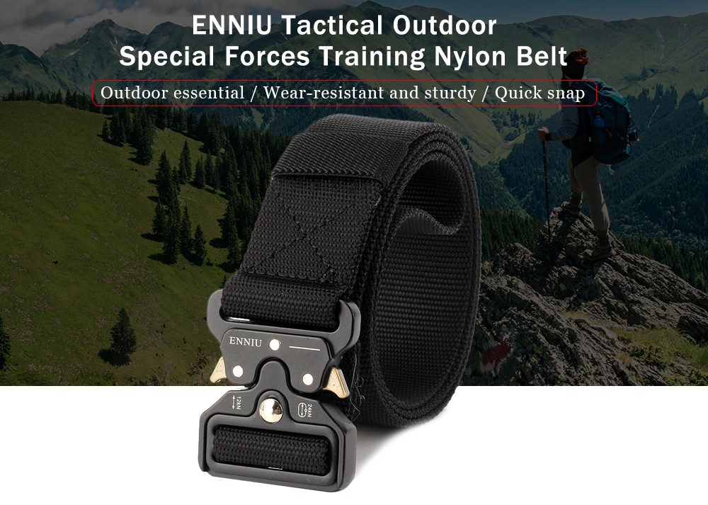 ENNIU Multi-Function Army Fan Outdoor Special Forces Training Nylon Belt